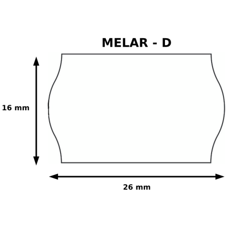 etiqueta melar etiquetaje 26 x 16